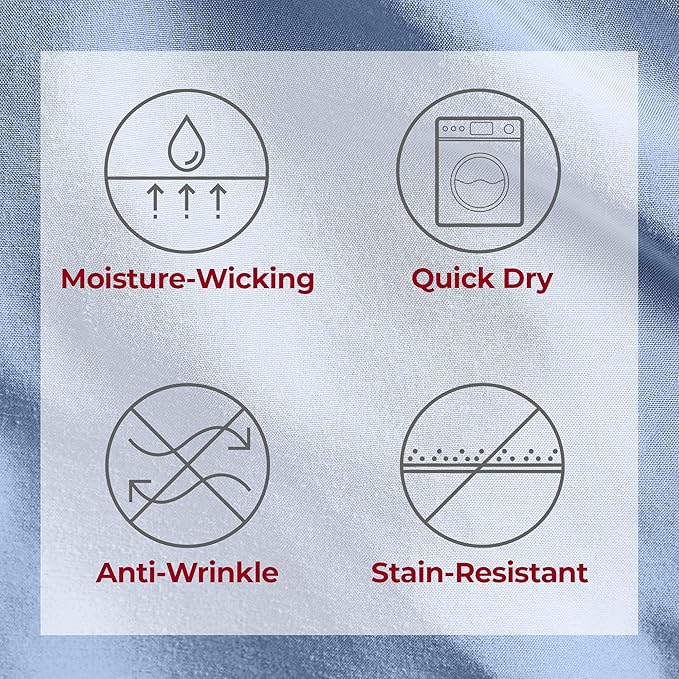 Mellanni Twin Sheets Set - 3 PC Iconic Collection Bedding - Hotel Luxury, Extra Soft, Cooling Bed Sheets - Wrinkle, Fade, Stain Resistant (Twin, Sky Blue)