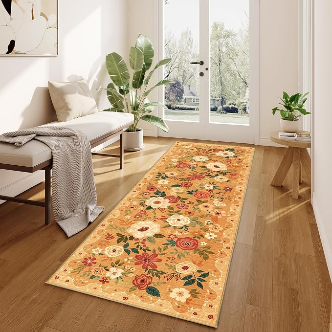 DUKINO 2.6x8 Runner Rug, Washable Runner Rug - Image 3