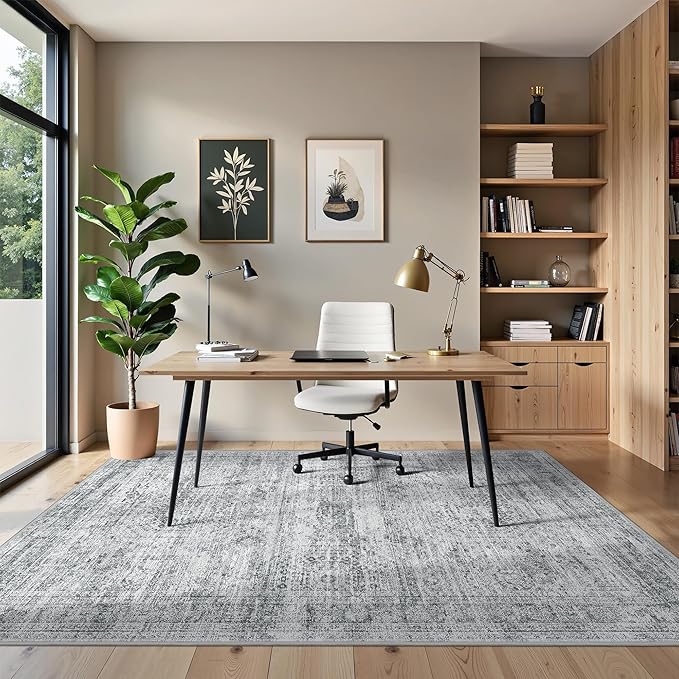 5x7 Area Rugs for Living Room, Large Washable Rug, Dining Room, Low Pile - Image 4