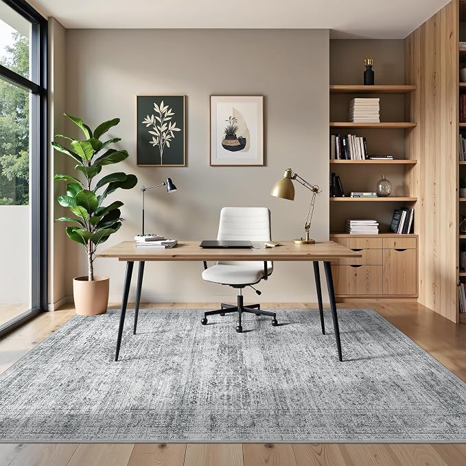 6x9 Area Rugs for Living Room, Large Washable Rug, Dining Room, Low Pile - Image 4
