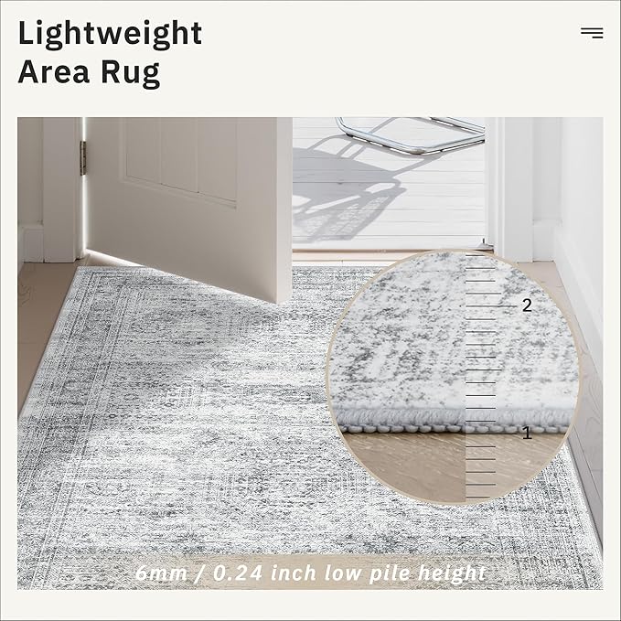 Soalmost Washable Hallway Runner Rug 3x16 Kitchen Entry Rugs Non-Slip, Foldable - Image 7