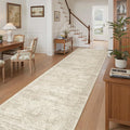 Soalmost Washable 3x10 Hallway Runner Rug Non-Slip Kitchen Entry Rugs Beige | by Soalmost