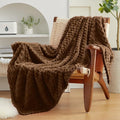 EXQ Home Gentle Soft Fleece Throw Blanket – Cozy Lightweight 3D Imitation by EXQHomeTexitleCoLtd