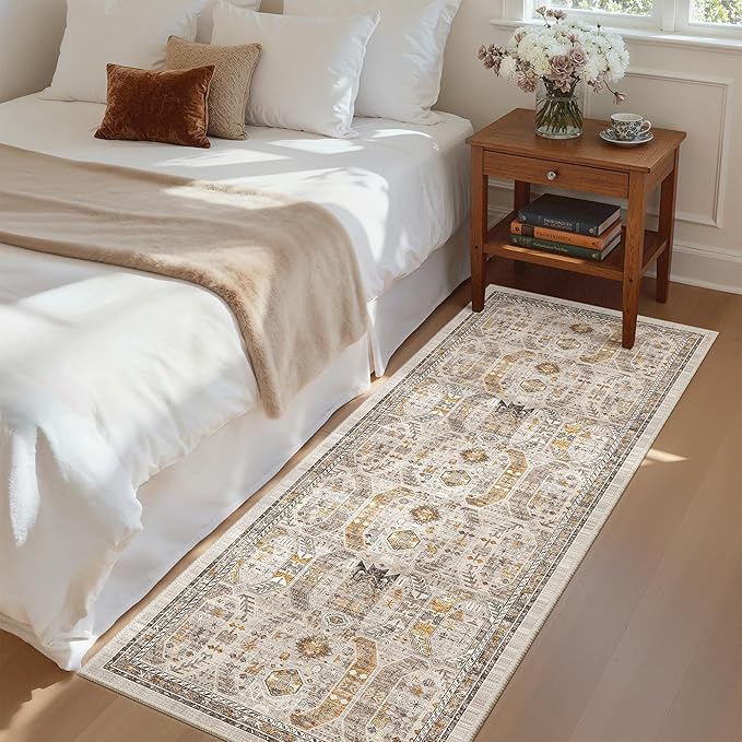 Madane Hallway Runner Rug 2x5 Washable Entry Rugs Non-Slip, Soft Low-Pile by Madane