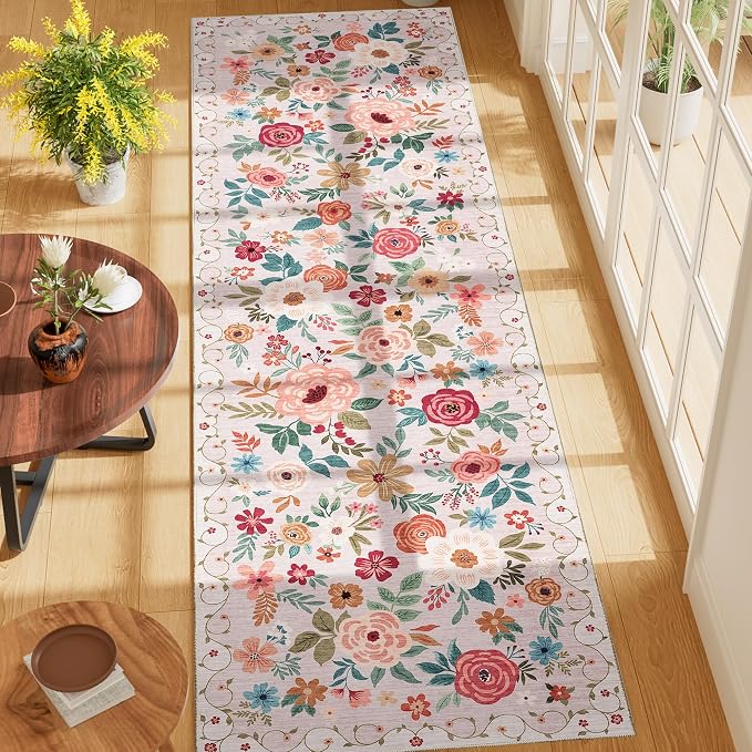 DUKINO 2x7 Runner Rug for Hallway, Washable Runner Rug Non Slip, Soft Indoor - Image 3
