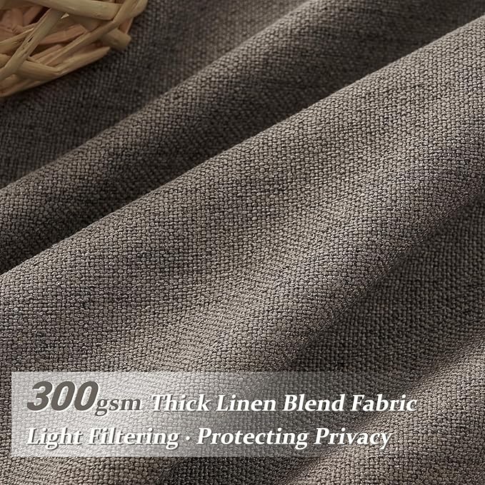 Chocolate Tart Pinch Pleat 90 Inch Bedroom Curtains 2 Panels Set, Memory Shape - Image 3