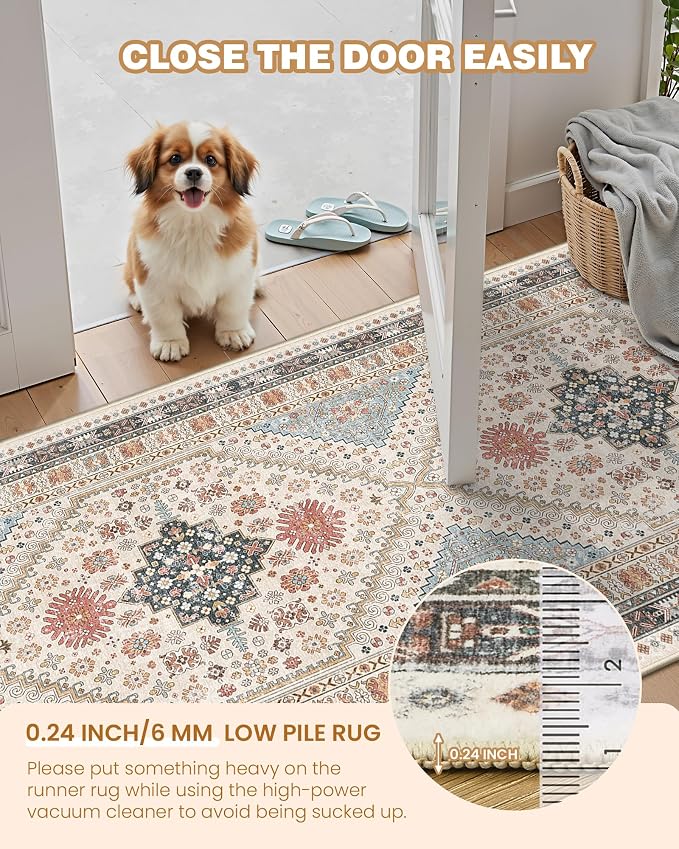 2x5 Rug Runner Non-Slip Washable Rugs - Image 4