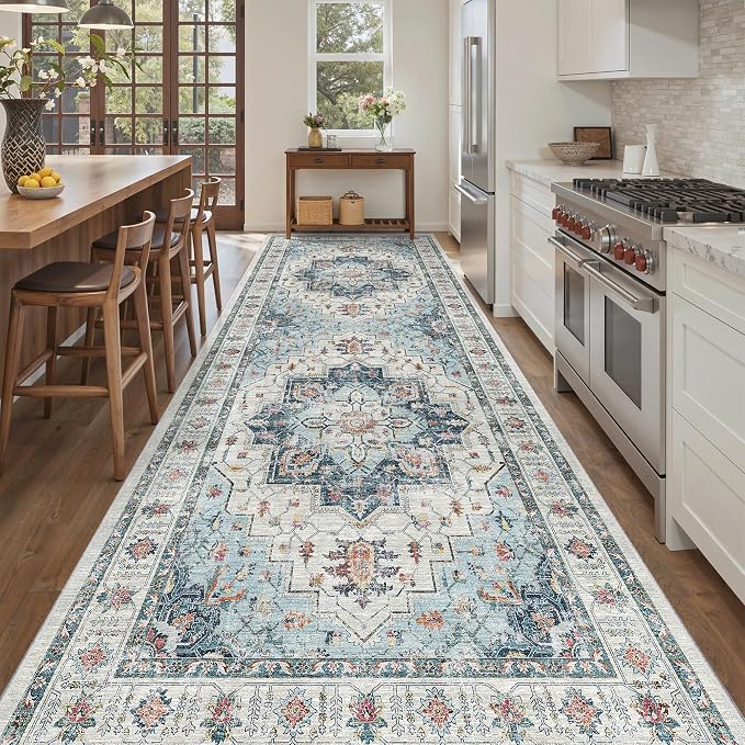 Madane 4x10 Wide Hallway Runner Rug Washable by Madane