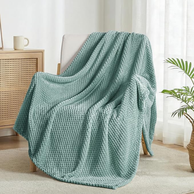 Exclusivo Mezcla Large Waffle Fleece Throw Blanket by ExclusivoMezcla