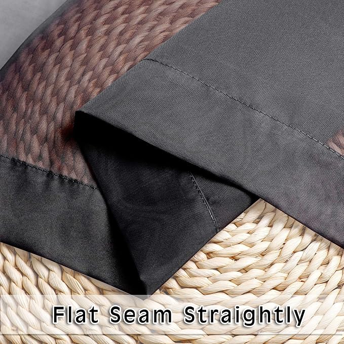 45 Inches Length Black Sheer Curtains - Image 5