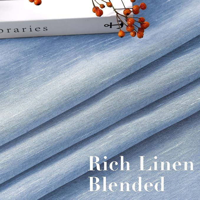 H.VERSAILTEX Linen Curtains Natural Blended Curtain Panels - Image 4