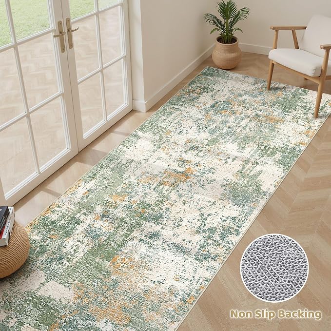 LOONGRUG Runner Rug 2x5 Machine Washable Non-Slip Kitchen Neutral Rug | Modern - Image 3