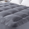 Ultra Soft Full XL Size Mattress Topper - Viscose Made from Bamboo Pillow Top Mattress Pad for Back Pain Relief - Naturally Cooling for Hot Sleepers, Gray