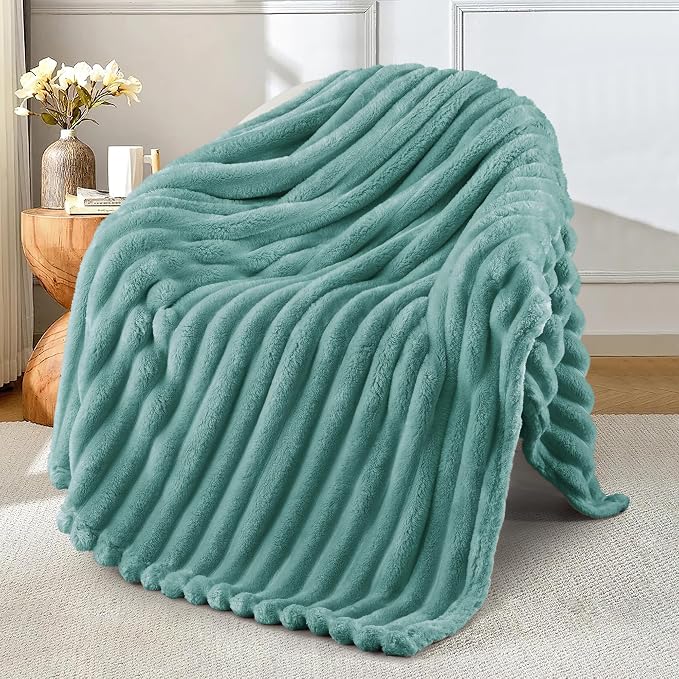 Exclusivo Mezcla Striped Fleece Throw Blanket by ExclusivoMezcla
