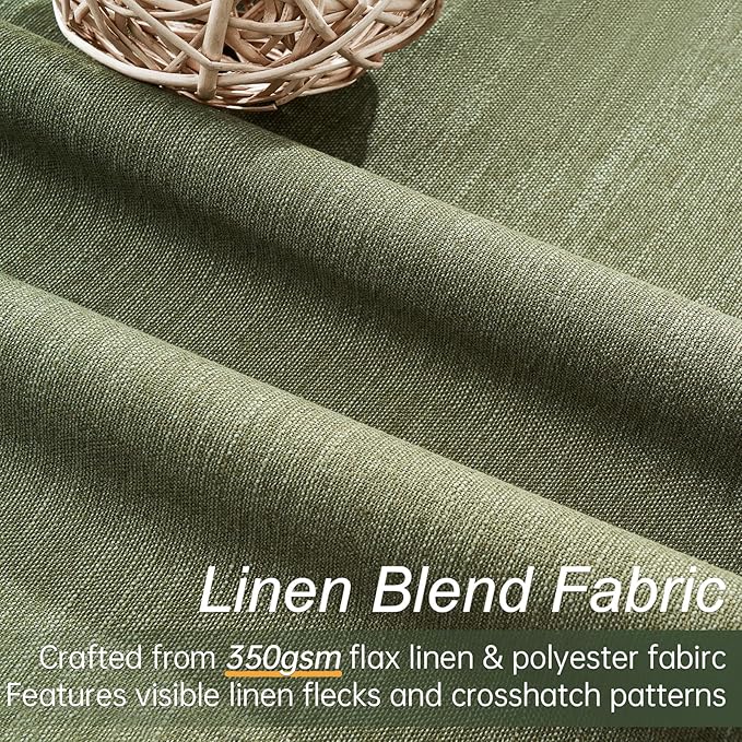Long Blackout Curtains 108 Inch Long 2 Panels, Noise Reducing Spring Blackout - Image 3