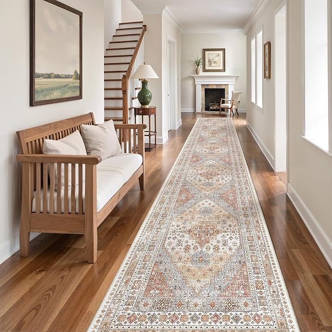 2x12 Runner Rug Non Slip, Washable Hallway Runner Rug, Laundry Room, Soft - Image 3