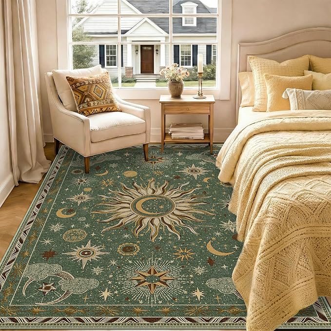 Vacuum-Friendly, 5x7 Washable Area Rug - Image 3