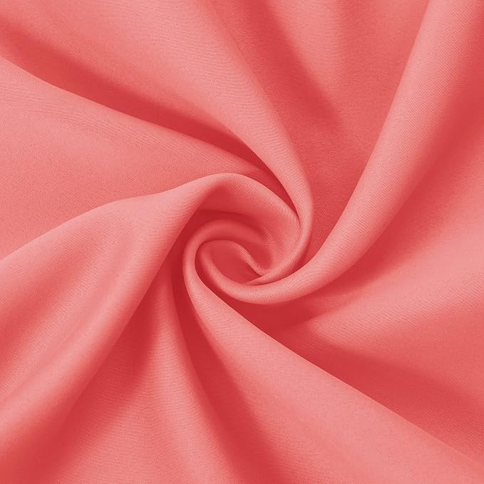 Blackout Curtains 52 x 95 inch/Coral Curtains Set of 2 Panels/Thermal Insulated - Image 8