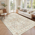 5x7 Area Rugs for Living Room, Large Washable Rug, Dining Room, Low Pile by Zesthome
