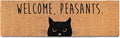 Welcome Peasants Cat Doormat 50x15 Inch, Long by MainEventUSA