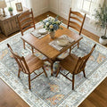 RELEANY Washable Area Rug, Square 7'x7', Water Repellent, Pet Friendly by RELEANY