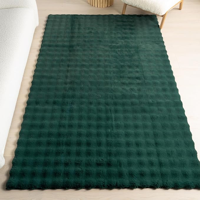 nuLOOM Jeni Hunter Green Checkered Washable Area Rug, Hunter Green by nuLOOM