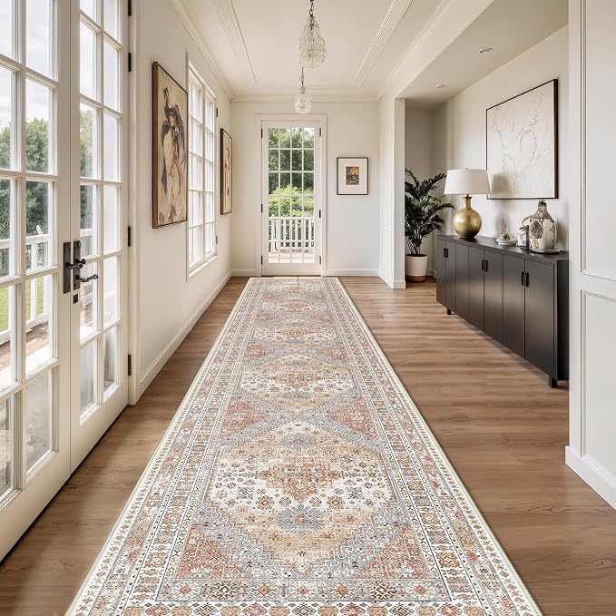 Washable Runner Rug 2.5x16, Non-Slip Long Kitchen Rugs, Soft Hallway Runner - Image 9