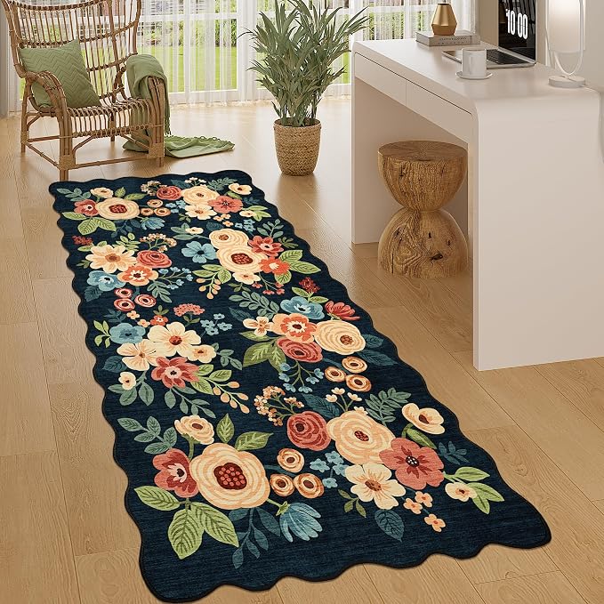 DUKINO 3x6 Hallway Runner Rug, Washable Kitchen Rug Non Slip, Stain Resistant by DUKINO