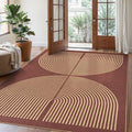 Lahome Modern Rainbow Easy Jute Outdoor Rug 5x7 by Lahome
