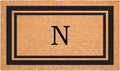 Calloway Mills 152961830N Black Border 18" x 30" Monogram Doormat by Callowaymills