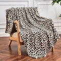 Edenleaf Leopard Print Blanket Fleece Throw by Edenleaf