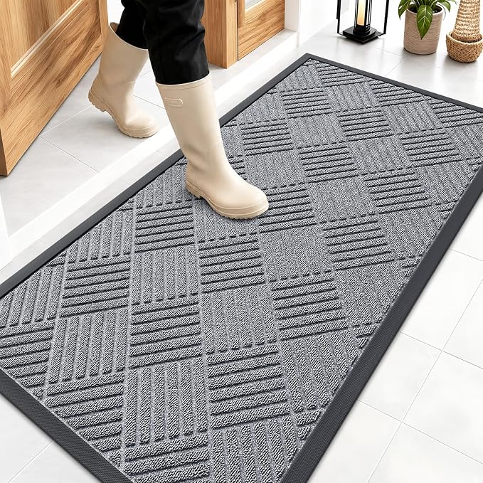 OLANLY Front Door Mat Outside Entrance 47x23, Waterproof Heavy-Duty Doormat | by OLANLY