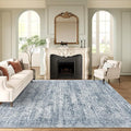 Soalmost 9x12 Area Rugs for Living Room Washable Rug Non-Slip Blue | Large by Soalmost