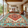 SERISSA 10x14 Washable Non Slip Boho Area Rug by SERISSAHomeDecorCollection