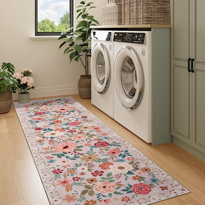 DUKINO 2x7 Runner Rug for Hallway, Washable Runner Rug Non Slip, Soft Indoor - Image 6