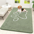 OLANLY Dog Door Mat for Muddy Paws 70x46, Paw Print Design Chenille Mud Mat | by OLANLY