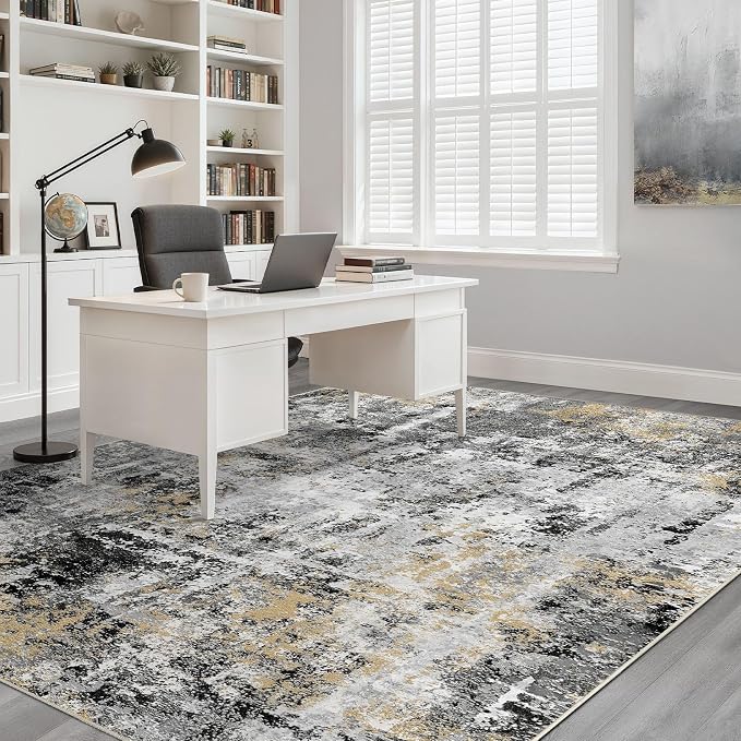 LOONGRUG 10x14 Area Rugs Washable Large Neutral Modern Living Room Rug | - Image 6