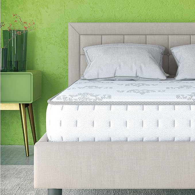 Classic Brands Decker Cool Gel Memory Foam and Innerspring Hybrid 10-Inch Mattress, Mattress in a Box, King