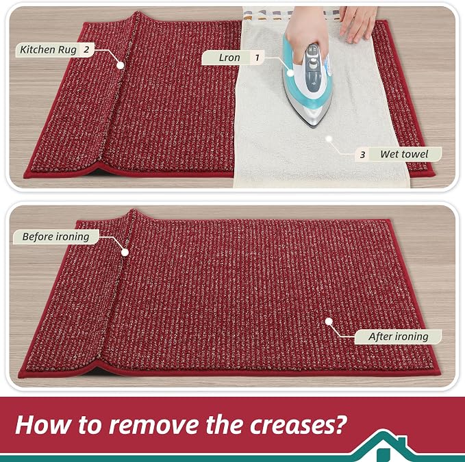 BEQHAUSE Kitchen Rugs and Mats 2PCS Non-Slip, Machine Washable Rugs - Image 9