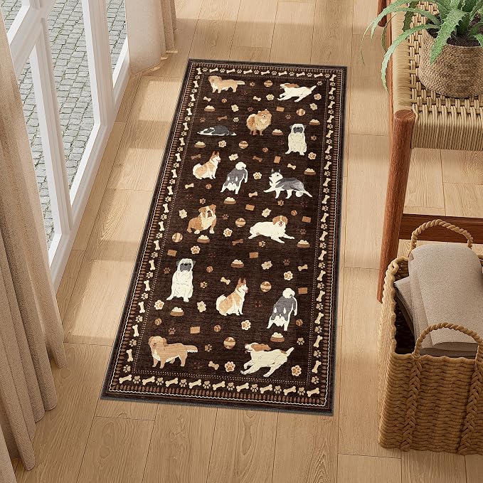 DUKINO 2x4 Rug Runner, Washable Dog Bathroom Rug Soft Non Slip, Non-Shedding - Image 5