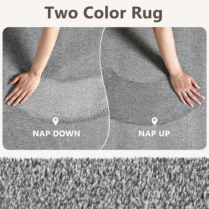 2x8 Grey Runner Rug Washable Non-Slip Soft - Image 9