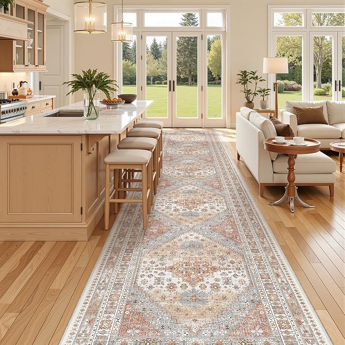3x18 Runner Rug Non Slip, Washable Hallway Runner Rug, Living Room, Dining Room - Image 5