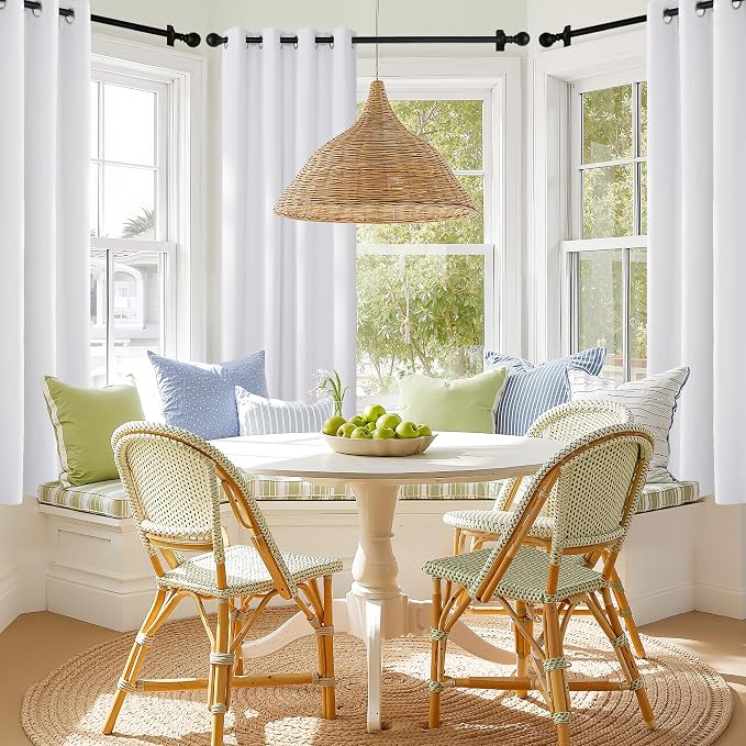 NICETOWN Bathroom Curtains 100% Blackout Window Treatments, Grommet Thermal - Image 7