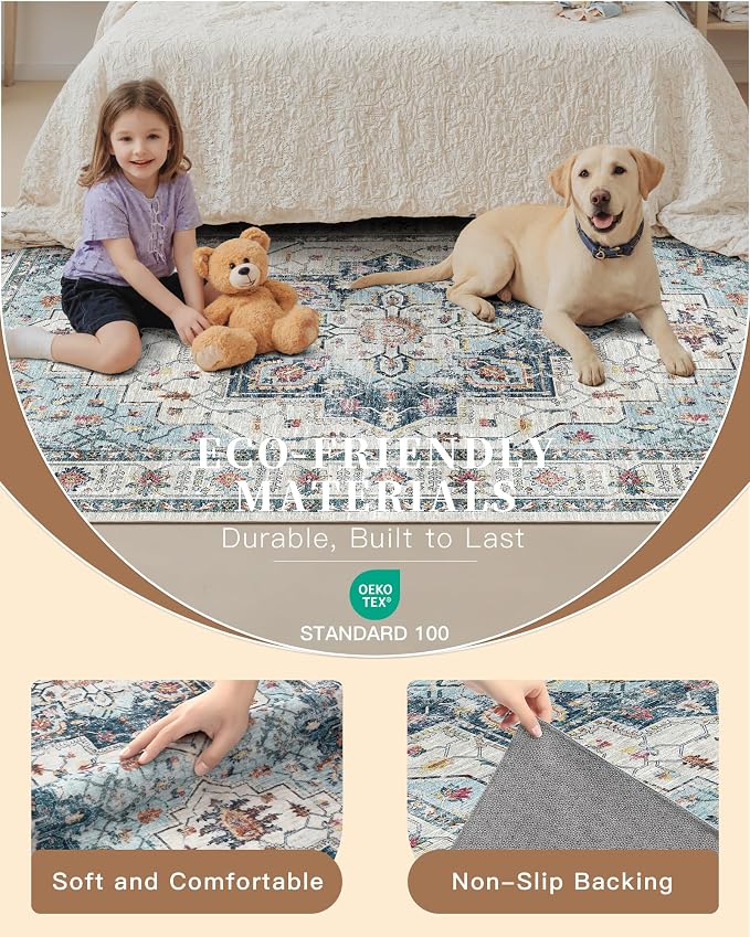 Madane Hallway Runner Rug 3x20 Washable Kitchen Runners 20ft, Soft Low-Pile - Image 5