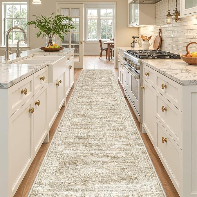 2x12 Runner Rug Non Slip, Washable Hallway Runner Rug, Laundry Room, Soft - Image 4
