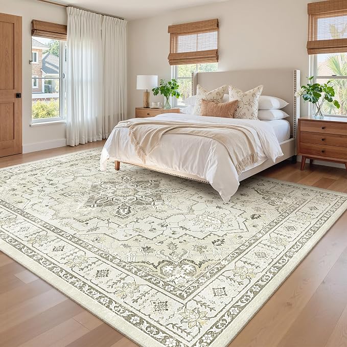8x10 Area Rugs for Living Room, Large Washable Rug, Dining Room, Low Pile - Image 9