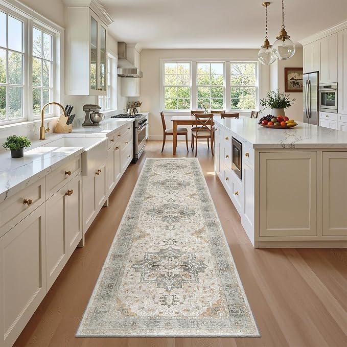 Madane Washable Runner Rugs 2x12 Long by Madane