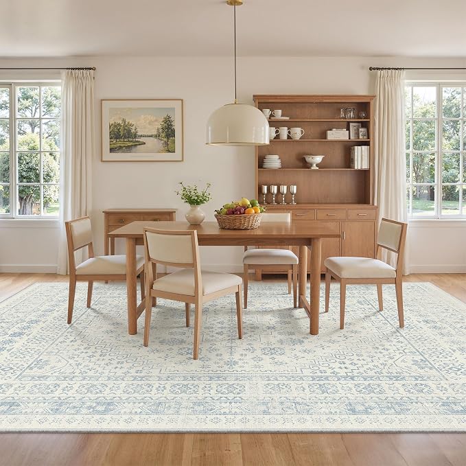 8x10 Area Rugs for Living Room, Large Washable Rug, Dining Room, Low Pile - Image 8