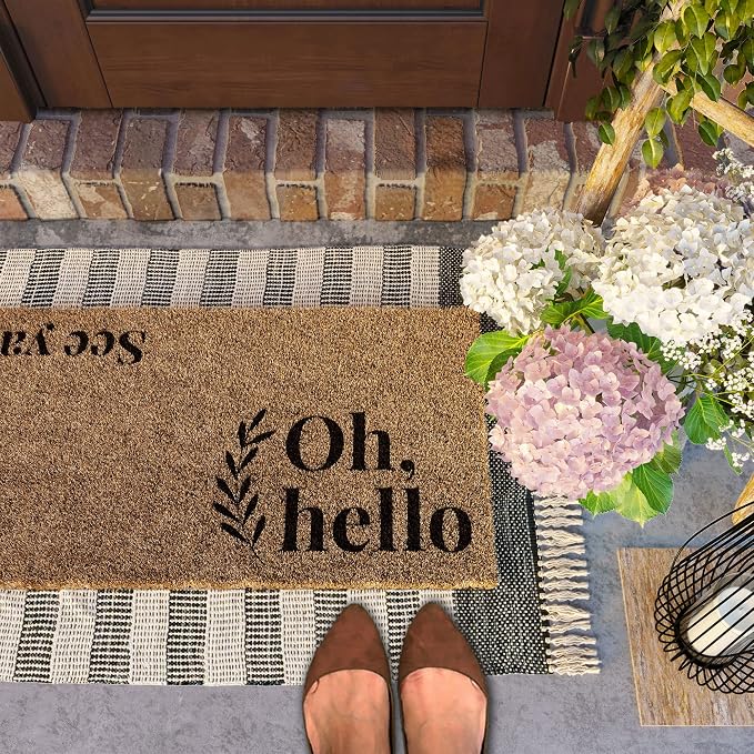 Barnyard Designs Front Door Welcome Mat | Printed Polyester Outdoor Rug - Image 2