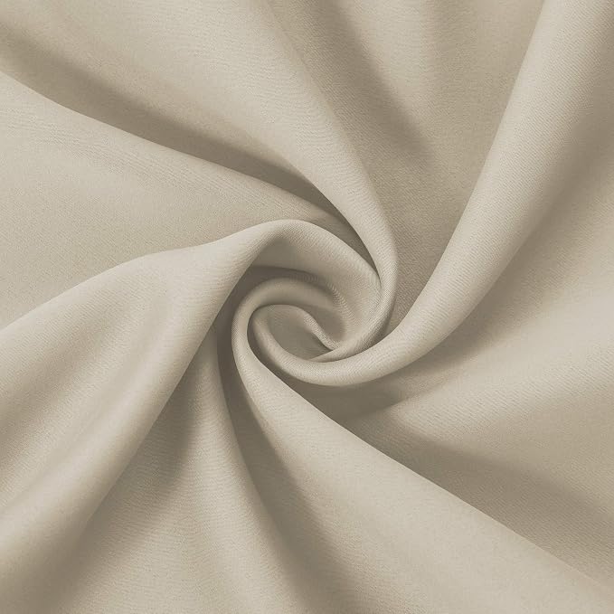 Light Beige Thermal Blackout Curtains/42 x 84 Inch/Set of 2 Panels Room - Image 5